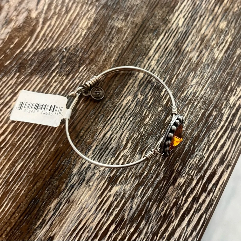 NEW Luca + Danni GOLD TOPAZ GEM STONE bracelet, NWT